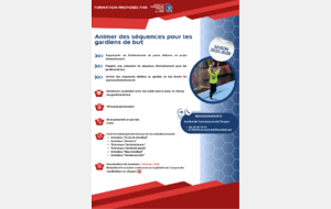 Formation "Animer des séquences pour les gardiens de but" 2025-2026